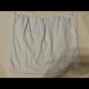 white tube top crop top